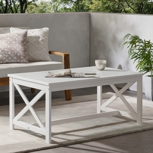 Mayeerty White High Appearance Level High Grade Simple Low-Key Coffee Table - 1 of 4