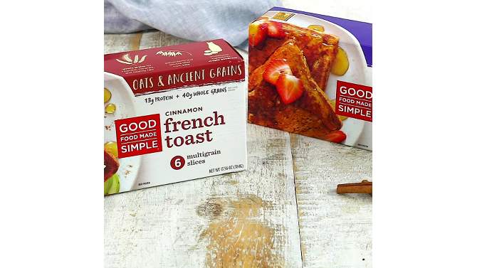Good Food Made Simple Frozen Cinnamon French Toast - 13.56oz, 2 of 5, play video