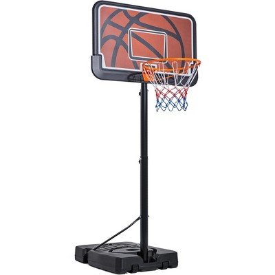 Yaheetech Portable Basketball Hoop For Teens Adults Black/orange : Target