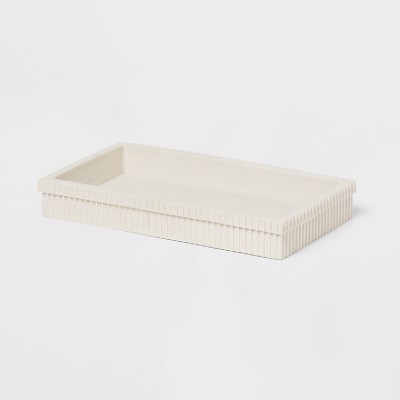 Ribbed Bath Tray White - Room Essentials&#8482;