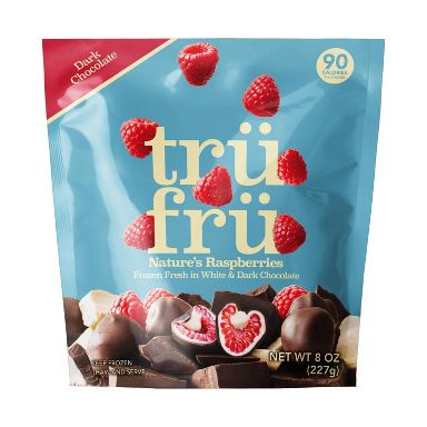 Tru Fru White & Dark Chocolate Frozen Whole Raspberries  - 8oz