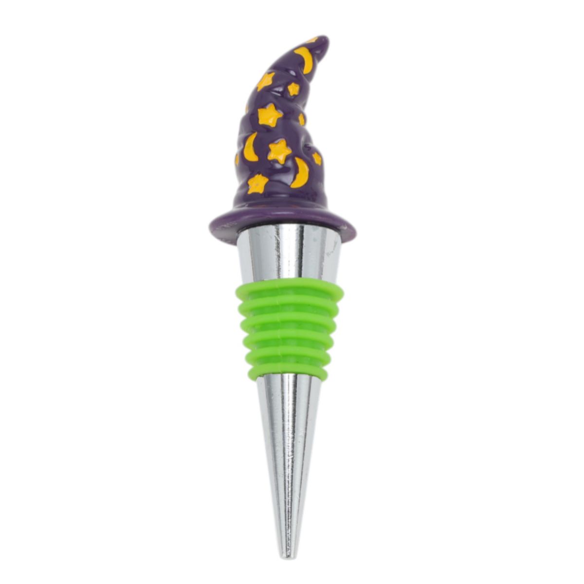 Unique Bargains Halloween Pointed Hat Silicone Stopper Aluminum Alloy TPE Resin 4.02"x1.10"x1.10" 1 Pc - thumbnail 4