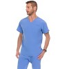 Medichic Men Scrubs Set - Stretch V-Neck Scrub Top with 7-Pocket Pants Workwear - 4 of 4