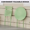 3 Piece Bistro Table and Chairs, Waterproof Folding Cafe Table and Chairs,Small Bistro Set for Small Space/Indoor/Outdoor/Porch/Lawn - 4 of 4
