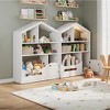 3 Tier Kids Bookshelf,Toy Storage Organizer with Motion Sensor Light,Wooden Book Rack for Childrens Room Classroom Playroom - 3 of 4