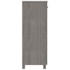vidaXL Shoe Cabinet Light Gray Solid Pine Wood, Engineered Wood 33.5x15.7x42.5 in - 4 of 4