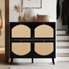 Karl Home 4 Flip Drawers Black Particle Board 41.34in. W Shoe Cabinets - 2 of 4
