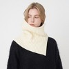 Anna-Kaci Womens Windproof Ribbed Knit Neck Warmer Split Layerable Style 12×12 Inches - 2 of 2
