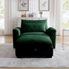 Modular Corduroy Modern Sofa with Storage Ottoman and Deep Cloud-Like Seat for Living Room or Bedroom - 3 of 4