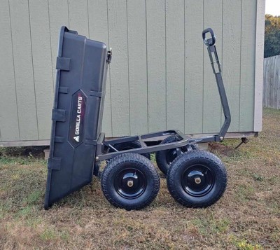 Gorilla Carts 800 Pound Capacity Heavy Duty Poly Yard Dump Utility