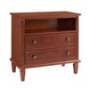 Modern End Table with Charging Station, Wooden Nightstand with Storage, Small Coffee Table, Sofa Side Table for Living Room Bedroom - 3 of 4