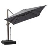 Crestlive Products 10'x 13' Patio cantilever Umbrella with Base Set High-strength Aluminum Pole with 360°Rotation 5 Heights Adjustable - 2 of 4