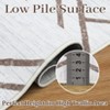 Modern Washable Geometric Area Rug Low Pile Non Slip Floor Carpet Non Shedding Stain Resistant Decorative Mat - 4 of 4