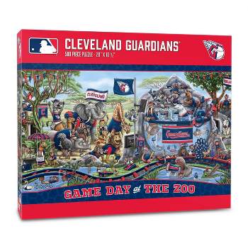 MLB Cleveland Guardians Game Day at the Zoo Jigsaw Puzzle - 500pc