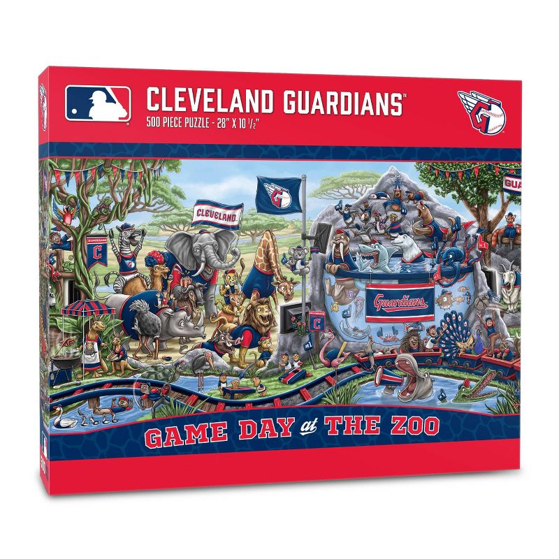 MLB Cleveland Guardians Game Day at the Zoo Jigsaw Puzzle - 500pc, 1 of 4