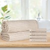 Modern Ribbed Cotton  Assorted Towel Set by Blue Nile Mills - 2 of 4