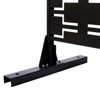 DSVIMOY Outdoor & Indoor Privacy Screen, Freestanding Decorative Privacy Screen for Deck Balcony Patio, Black, 48"*76"*16" - 3 of 4