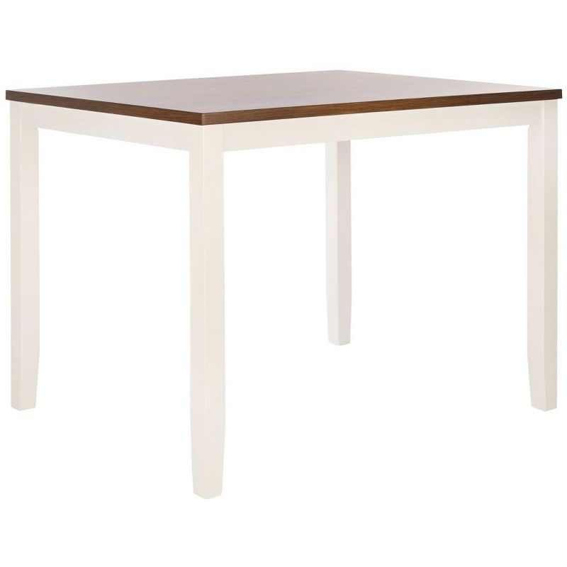 Izzy Rectangle Dining Table - White/Natural - Safavieh., 3 of 9