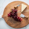 Jeanne Fitz Wood + White Collection Acacia Wood Round Charcuterie Board - Large - 2 of 4