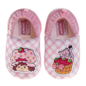 Strawberry Shortcake Strawberry Print Casual Slippers for Toddlers - Soft Cozy Plush Easy Slip-On Footwear (Adult) - 1 of 4