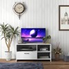 Costway Modern TV Stand TV Console Cabinet w/ 3 Open Compartments Media Console Center for TVs up to 55 Inches - image 2 of 4