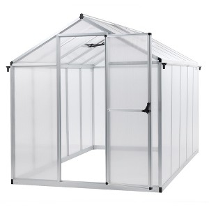 Aoodor Walk-In Greenhouse Polycarbonate Panel Hobby Greenhouses With Aluminum Frame Heavy Duty - 1 of 4