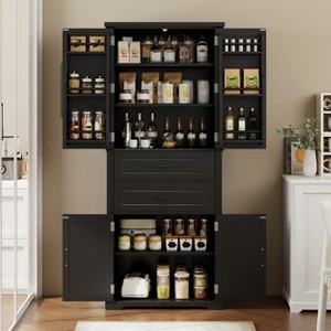 Christopher Knight Home Walter Modern Multi-Functional Storage Cabinet with 2 Drawers and Adjustable Shelves - 1 of 4