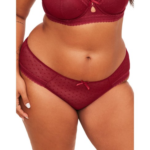 Adore Me Women's Cassandra Hipster Panty 4x / Rhubarb Red. : Target