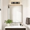 Rennnsan Cylven 20"W Hardwired Rectangle Industrial LED Dimmable Vanity Light in Black - 2 of 4