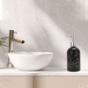 Unique Bargains Reusable Cylinder Marble Soap Dispenser 1 Pc - 2 of 4