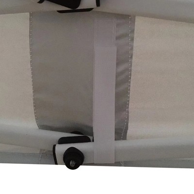 White 13' x 13' Adjustable Height Pop-Up Canopy Tent