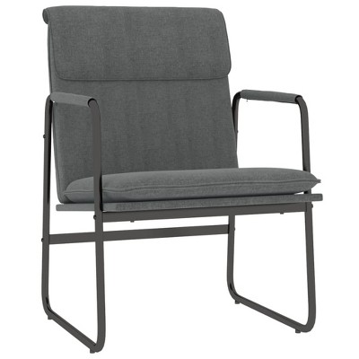 vidaXL Lounge Chair Dark Gray 21.7"x25.2"x31.5" Fabric - Dark Gray