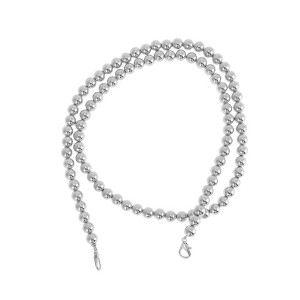 Unique Bargains Faux Pearl Handbag Strap Silver Tone 1 Pc - 1 of 4