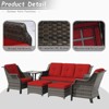 UPTIOT 6-Pieces Wicker Outdoor Patio Furniture Sets - 2 of 4