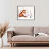 Stupell Industries Meeting of Fox And Sparrow Framed Giclee Art, Black, 20" x 16" - 3 of 4