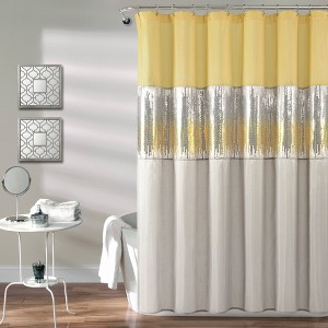 72"x72" Night Sky Shower Curtain - Lush Décor - 1 of 4