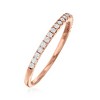 Ross-Simons 0.25 ct. t.w. Diamond Stackable Ring in 14kt Rose Gold - 3 of 4