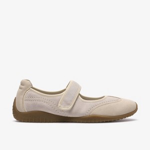 Clarks Womens Meridor Jane Off White Suede Shoes 10 Medium