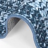 Modern Washable Area Rug, Non Slip Indoor Print Mat For Living Room Bedroom Dining Room Kitchen Enterway, Low Pile Stain Resistant Foldable Carpet - 4 of 4