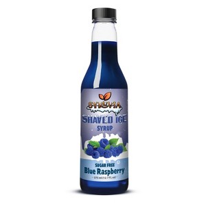 Syruvia Sugar Free Snow Cone Syrup 12.7oz - Blue Raspberry Flavoring Syrup - 1 of 4