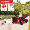 12V Ride On Dump Truck, Ride On Car Toy for Kids with Remote Control,Electric Dump Bed,Shovel, Music Player for Kids 3+ - 4 of 4