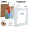 Cardinali Plein Air, White 8x10" Picture Frame with Acrylic Glazing & Cardboard Backing, for Photography or Canvas Frame, 3 Wide Moulding, 1/2 Rabbet - 2 of 4