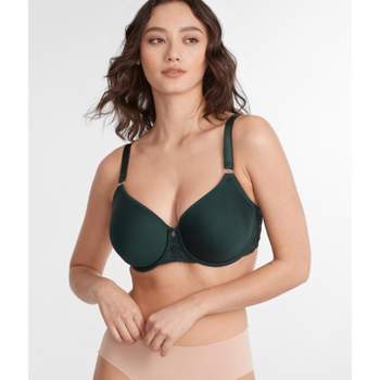 Curvy Couture Women's Plus Cotton Luxe Unlined Wireless Bra Olive Night  36ddd : Target