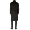 Prontomoda Men's Single Breasted Black Luxury Wool/Cashmere Full Length Topcoat - 2 of 2