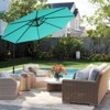 Costway  10 FT Patio Offset Umbrella w/8 Ribs Cross Base Tilt - 3 of 4