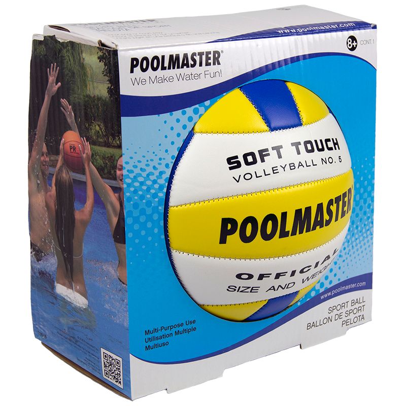 Pool Master 8" Sports Ball Soft Touch Volleyball Swimming Pool Accessory - Blue/Yellow, 2 of 3