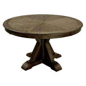 Iohomes Jellison Transitional Round Dining Table Light Oak - HOMES: Inside + Out