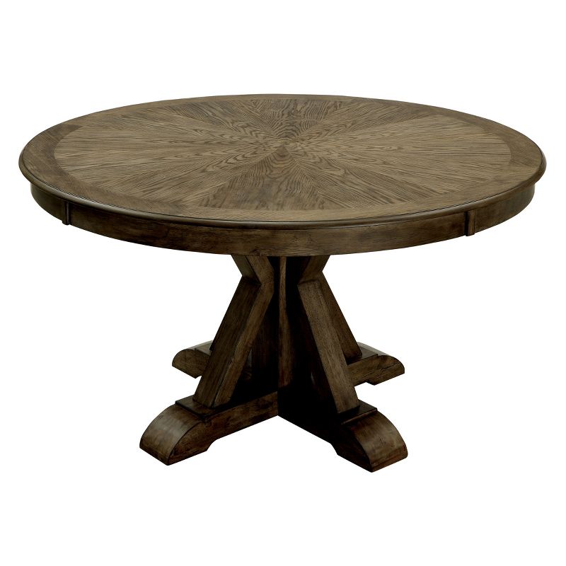 Iohomes Jellison Transitional Round Dining Table Light Oak - HOMES: Inside + Out, 1 of 6
