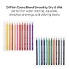 KINGART Woodless Watercolor Pencils 24 Colors - 2 of 4