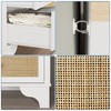 7 Drawers Dresser, Natural Rattan Modern Wood Dressers & Chest of Drawers for Bedroom, Wide Storage Dressers Organizer Deep Drawers - 2 of 4